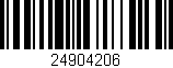 Código de barras (EAN, GTIN, SKU, ISBN): '24904206'