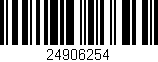 Código de barras (EAN, GTIN, SKU, ISBN): '24906254'