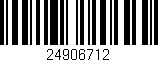 Código de barras (EAN, GTIN, SKU, ISBN): '24906712'