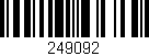 Código de barras (EAN, GTIN, SKU, ISBN): '249092'