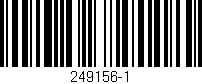Código de barras (EAN, GTIN, SKU, ISBN): '249156-1'