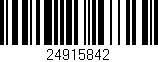 Código de barras (EAN, GTIN, SKU, ISBN): '24915842'
