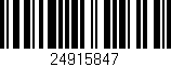 Código de barras (EAN, GTIN, SKU, ISBN): '24915847'