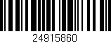 Código de barras (EAN, GTIN, SKU, ISBN): '24915860'