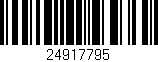 Código de barras (EAN, GTIN, SKU, ISBN): '24917795'