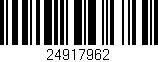 Código de barras (EAN, GTIN, SKU, ISBN): '24917962'