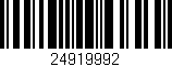 Código de barras (EAN, GTIN, SKU, ISBN): '24919992'