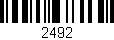 Código de barras (EAN, GTIN, SKU, ISBN): '2492'