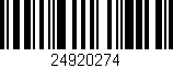 Código de barras (EAN, GTIN, SKU, ISBN): '24920274'