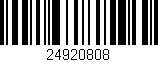 Código de barras (EAN, GTIN, SKU, ISBN): '24920808'
