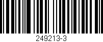 Código de barras (EAN, GTIN, SKU, ISBN): '249213-3'