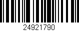 Código de barras (EAN, GTIN, SKU, ISBN): '24921790'