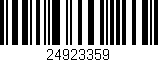 Código de barras (EAN, GTIN, SKU, ISBN): '24923359'
