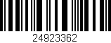 Código de barras (EAN, GTIN, SKU, ISBN): '24923362'
