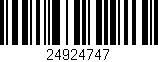 Código de barras (EAN, GTIN, SKU, ISBN): '24924747'
