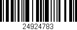 Código de barras (EAN, GTIN, SKU, ISBN): '24924783'