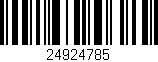 Código de barras (EAN, GTIN, SKU, ISBN): '24924785'