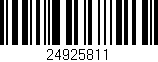 Código de barras (EAN, GTIN, SKU, ISBN): '24925811'