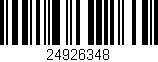 Código de barras (EAN, GTIN, SKU, ISBN): '24926348'