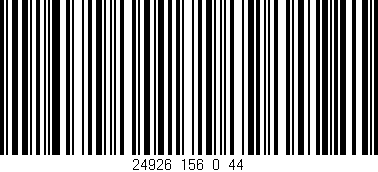 Código de barras (EAN, GTIN, SKU, ISBN): '24926_156_0_44'