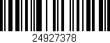 Código de barras (EAN, GTIN, SKU, ISBN): '24927378'