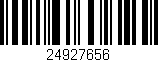 Código de barras (EAN, GTIN, SKU, ISBN): '24927656'