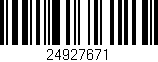 Código de barras (EAN, GTIN, SKU, ISBN): '24927671'