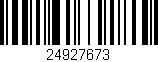 Código de barras (EAN, GTIN, SKU, ISBN): '24927673'