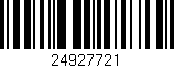 Código de barras (EAN, GTIN, SKU, ISBN): '24927721'