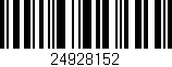 Código de barras (EAN, GTIN, SKU, ISBN): '24928152'