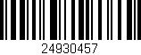 Código de barras (EAN, GTIN, SKU, ISBN): '24930457'