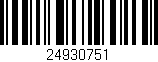 Código de barras (EAN, GTIN, SKU, ISBN): '24930751'