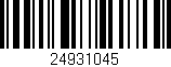 Código de barras (EAN, GTIN, SKU, ISBN): '24931045'