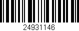 Código de barras (EAN, GTIN, SKU, ISBN): '24931146'