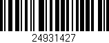 Código de barras (EAN, GTIN, SKU, ISBN): '24931427'