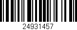 Código de barras (EAN, GTIN, SKU, ISBN): '24931457'