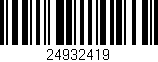 Código de barras (EAN, GTIN, SKU, ISBN): '24932419'