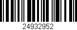 Código de barras (EAN, GTIN, SKU, ISBN): '24932952'