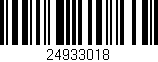 Código de barras (EAN, GTIN, SKU, ISBN): '24933018'