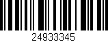 Código de barras (EAN, GTIN, SKU, ISBN): '24933345'