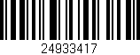 Código de barras (EAN, GTIN, SKU, ISBN): '24933417'