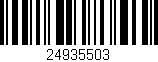 Código de barras (EAN, GTIN, SKU, ISBN): '24935503'