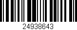 Código de barras (EAN, GTIN, SKU, ISBN): '24938643'