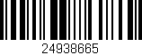Código de barras (EAN, GTIN, SKU, ISBN): '24938665'