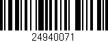 Código de barras (EAN, GTIN, SKU, ISBN): '24940071'