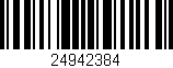 Código de barras (EAN, GTIN, SKU, ISBN): '24942384'