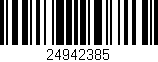 Código de barras (EAN, GTIN, SKU, ISBN): '24942385'