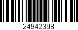 Código de barras (EAN, GTIN, SKU, ISBN): '24942398'