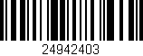Código de barras (EAN, GTIN, SKU, ISBN): '24942403'