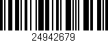 Código de barras (EAN, GTIN, SKU, ISBN): '24942679'